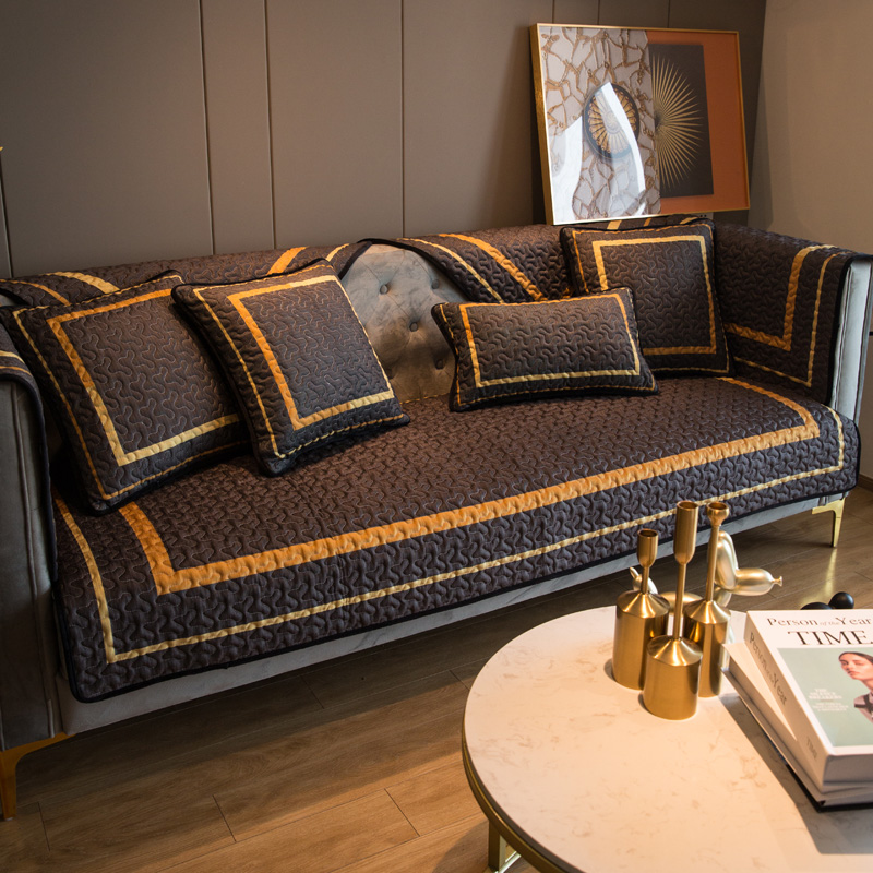 北欧轻奢四季通用沙发垫现代简约时尚防滑耐脏客厅坐垫子沙发巾套