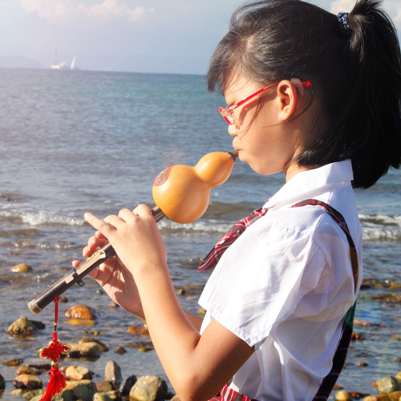 云南葫芦丝乐器初学降B调C调小学生紫竹专业演奏型儿童胡芦丝乐器