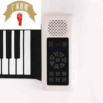 英文版柔软键盘启q蒙手卷钢琴CF88K键便携式折叠手卷电子琴