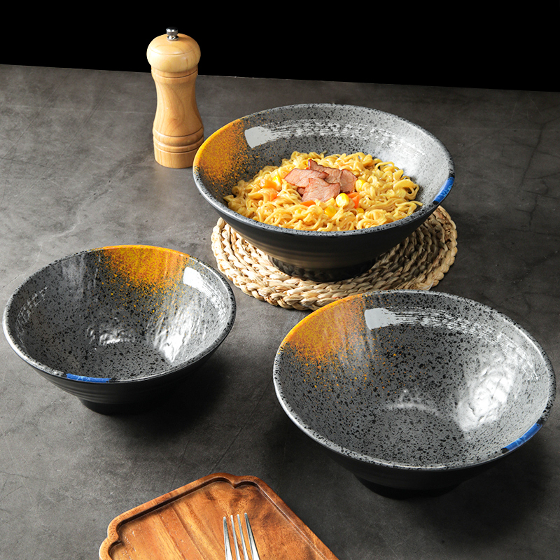 密胺面碗商用日式仿瓷创意特色面馆牛肉拉面碗汤面碗粉碗麻辣烫碗