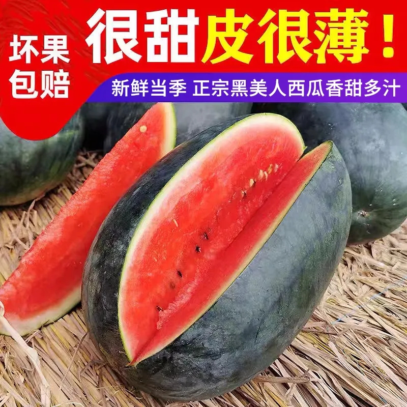 新鲜当季水果越南黑美人西瓜5-9斤孕妇水果新鲜脆甜多汁超甜保熟