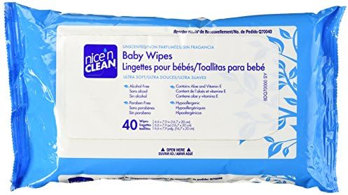 Nice 'N Clean Baby Wipes with Aloe  Travel Pak  Unscented  H