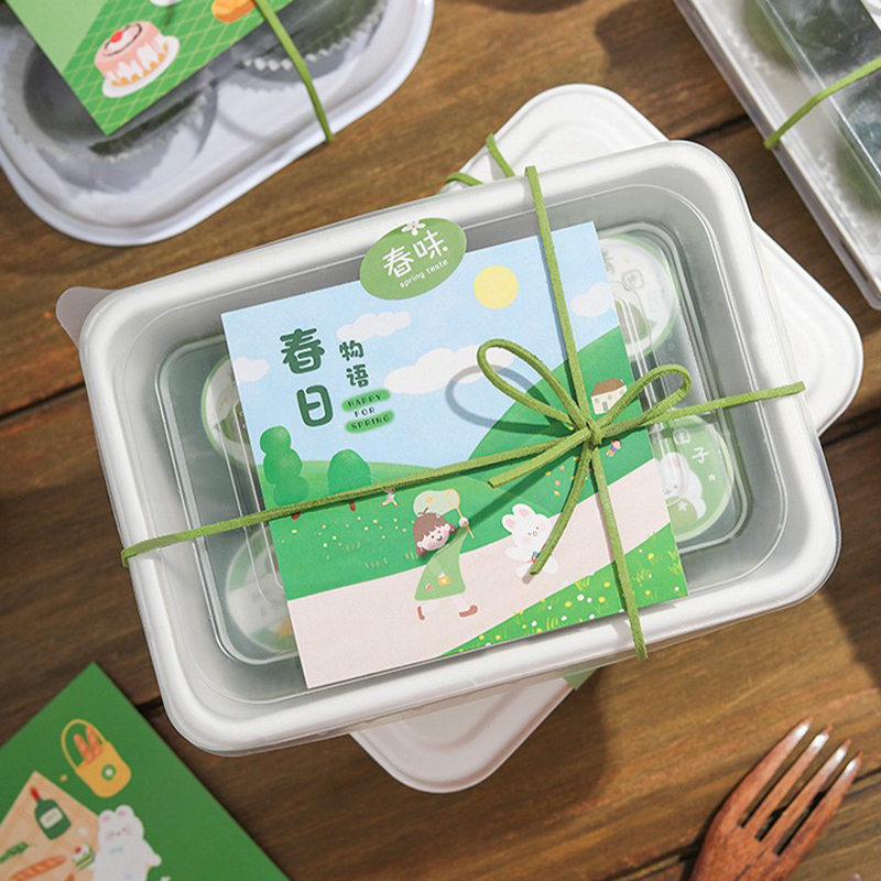 6粒青团包装盒烘焙透明食品级野餐点心专用盒雪媚娘便当打包盒子