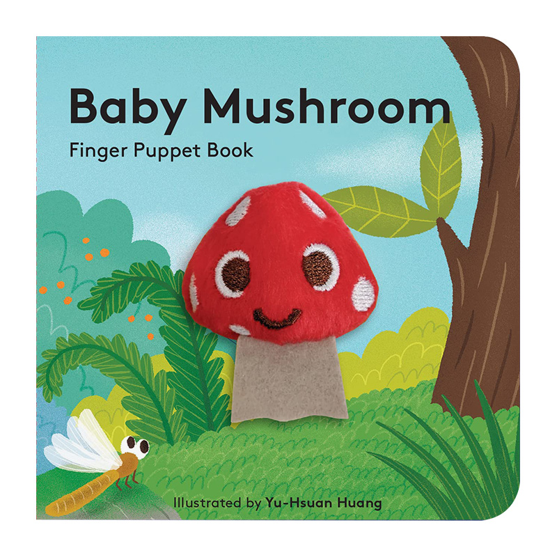【预售】【手偶书】小蘑菇 【Finger Puppet Book】Baby Mushroom 原版英文儿童趣味