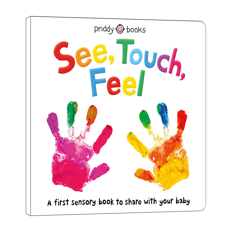 英文原版绘本 See Touch Feel 看 摸 感觉 0-3岁幼儿童英语启蒙认知感知触摸书 早教彩色图画书 英文版 进口英语原版书籍