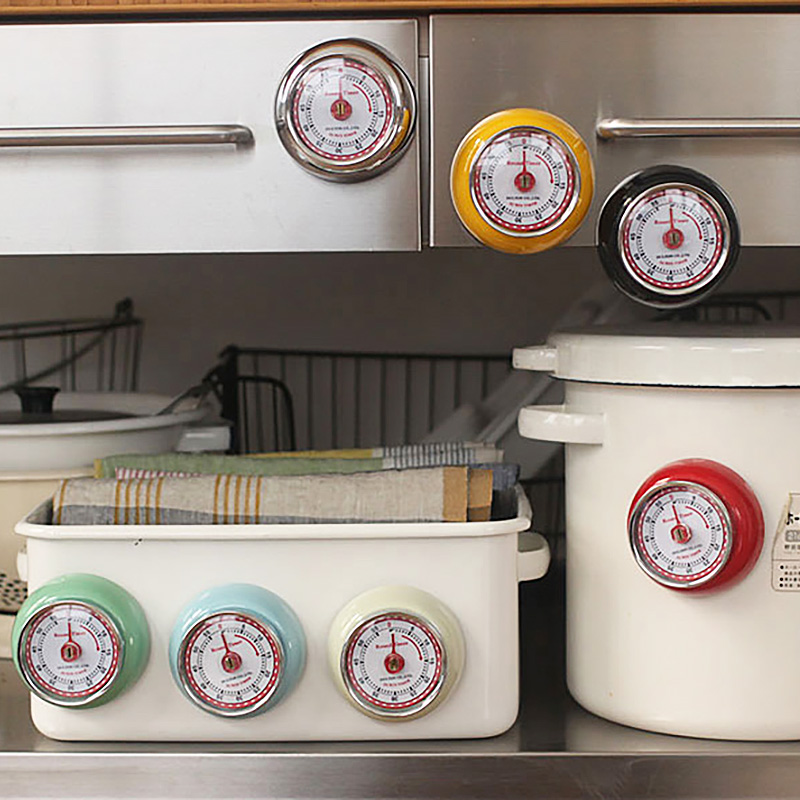 日本DULTON金属磁吸定时器复古机械厨房计时器彩色磁铁提醒冰箱贴