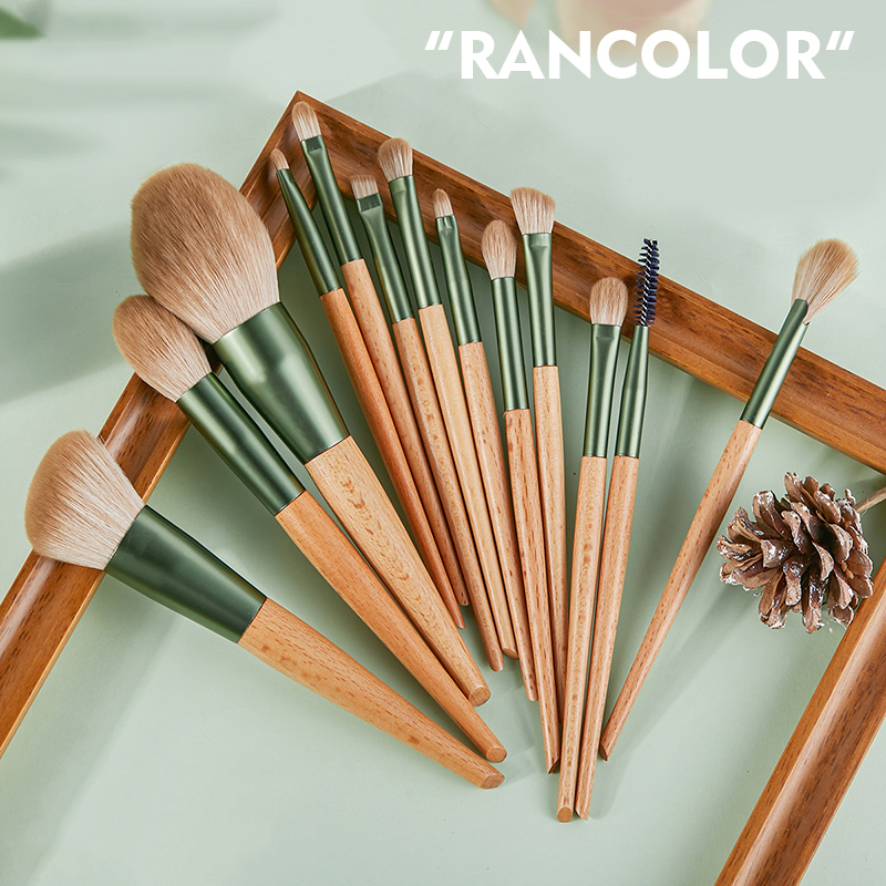 Rancolor13支化妆刷套装眼影眉粉腮红高光遮瑕刷散粉刷子软毛工具