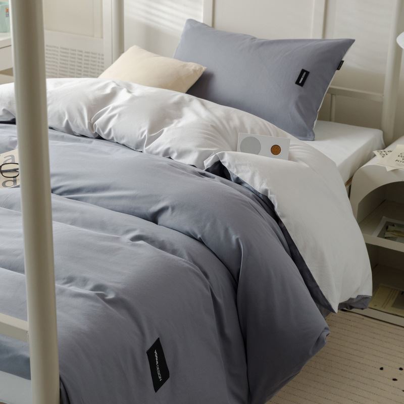 无印简约大学生宿舍床上三件套纯棉全棉单人床单被套良品寝室床品