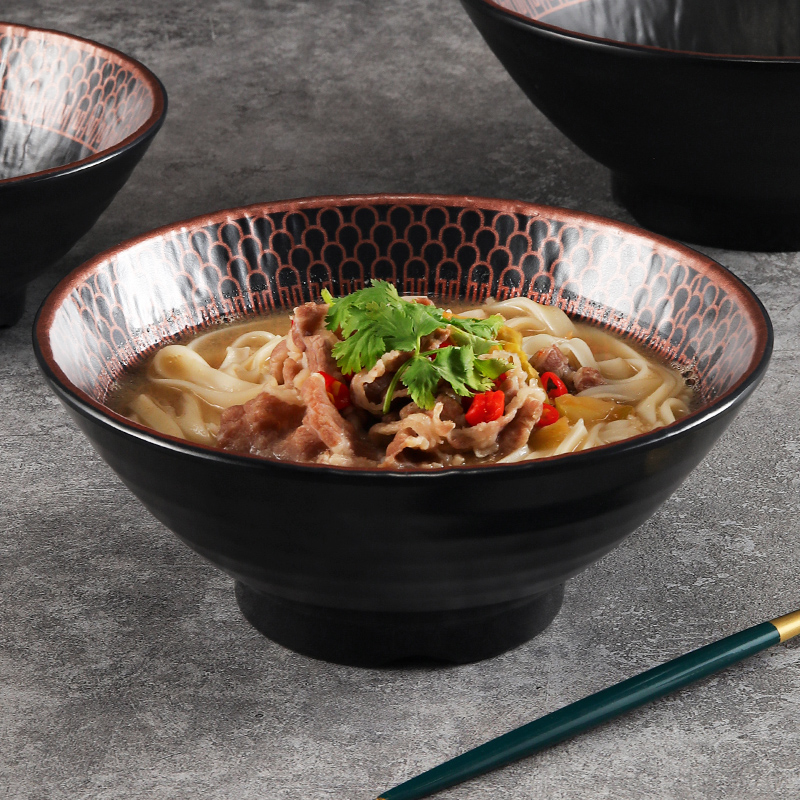密胺面碗商用日式塑料瓷牛肉面碗拉面碗特色汤面碗粉碗麻辣烫碗
