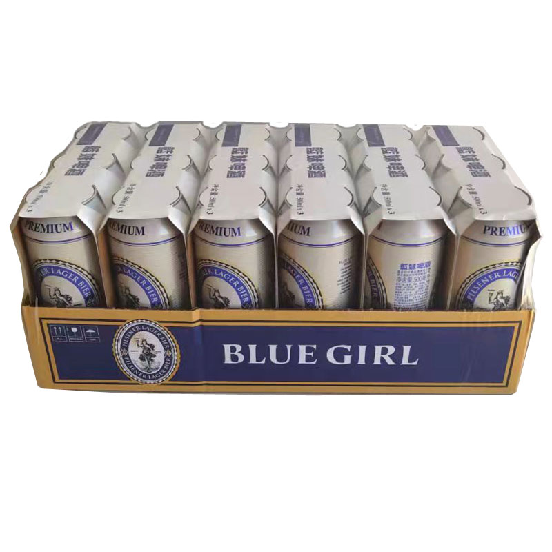 蓝妹啤酒BLUEGIRL德国酿造工艺拉格国产黄啤500ml*18罐装整箱包邮
