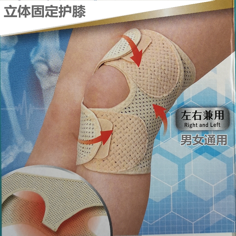 日本中山式医学网孔护膝韧带 半月板损 伤固定支撑缓疼痛运动保护