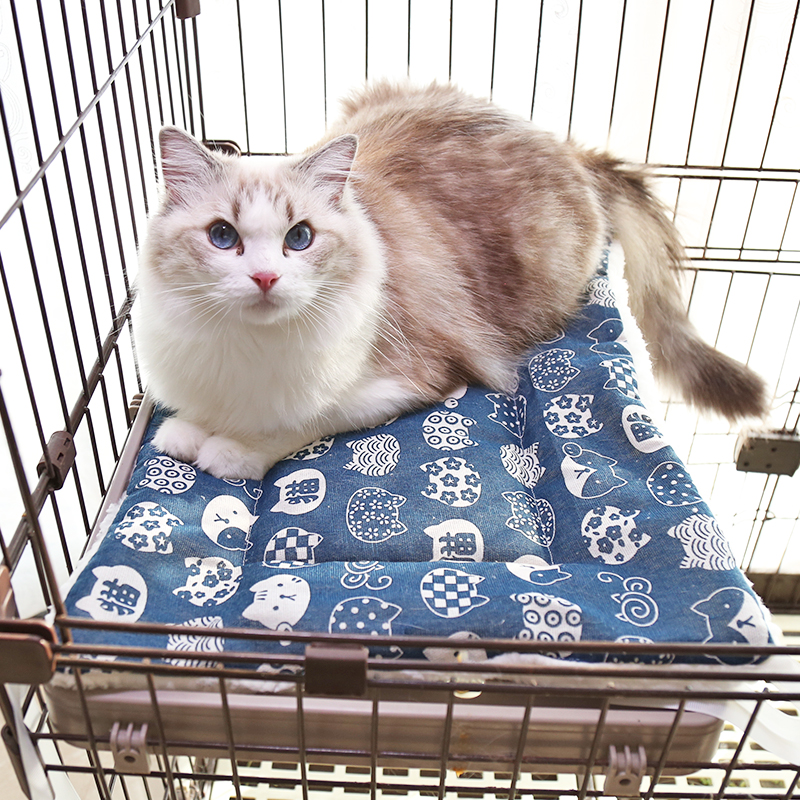 秋冬双面猫垫毛绒猫笼平台垫保暖宠物专用垫子可捆绑猫咪睡垫猫窝