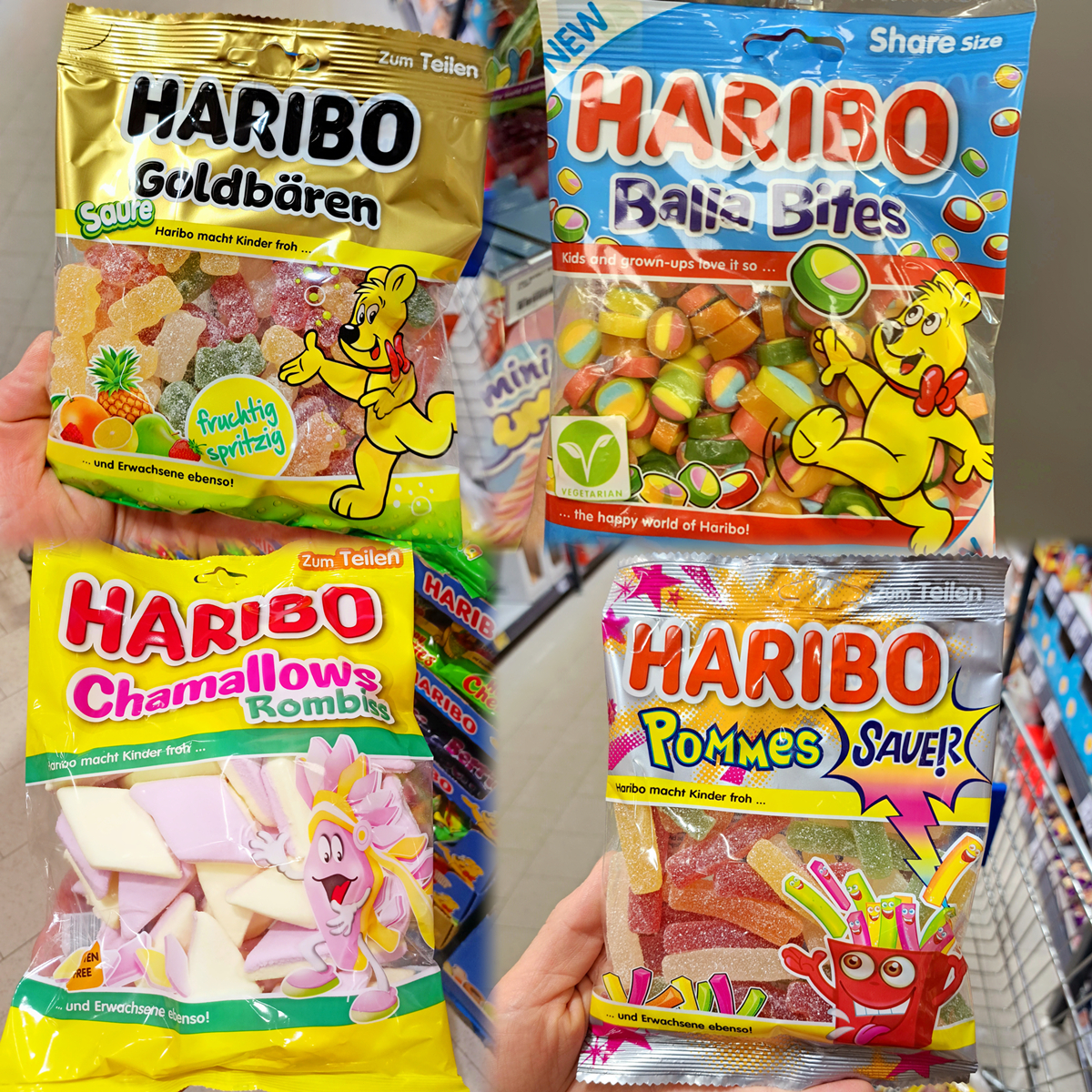 现货德国进口Haribo哈瑞宝金熊水果软糖多果汁小熊糖独立小包零食