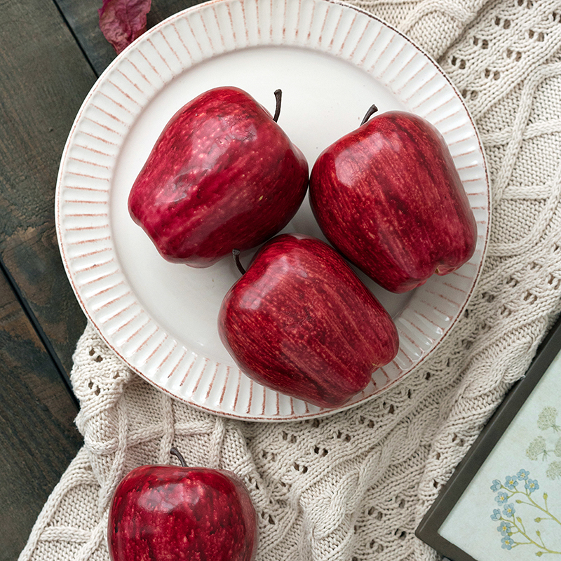 道具蛇果 重力款仿真水果 美食摄影模型 派对橱窗布置苹果样品