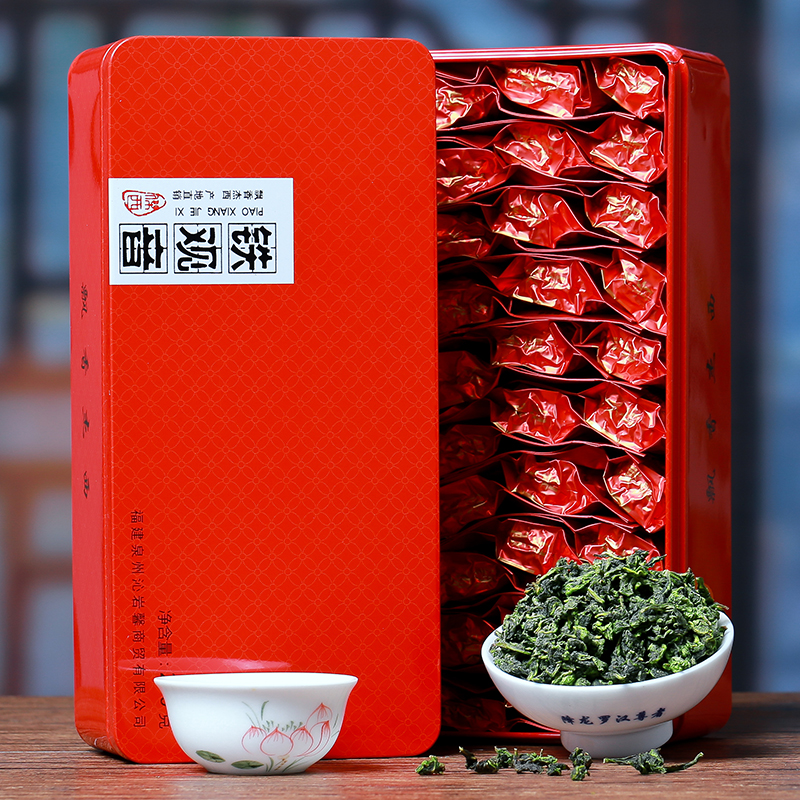 2023新茶福建高山新茶铁观音绿茶浓香型茶叶礼盒装兰花香秋茶250g