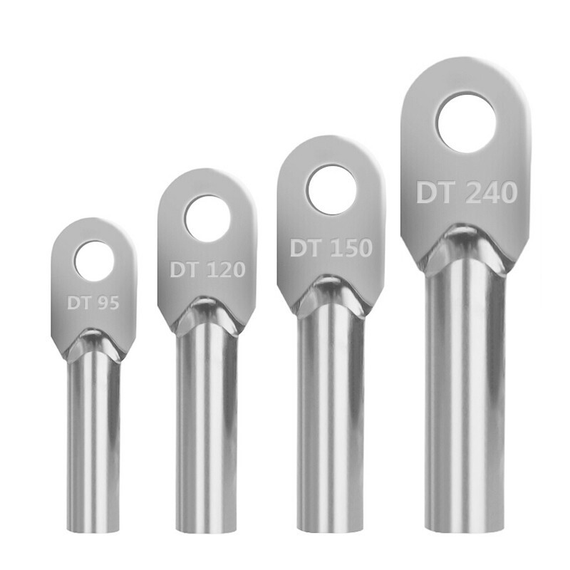 信霆 圆形铜线耳接线端子铜鼻子 DT-95平方10个/包 银白色
