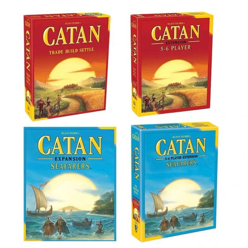 现货 英文版卡坦岛桌游第五版 Catan 5-6人扩展 海洋休闲聚会卡牌