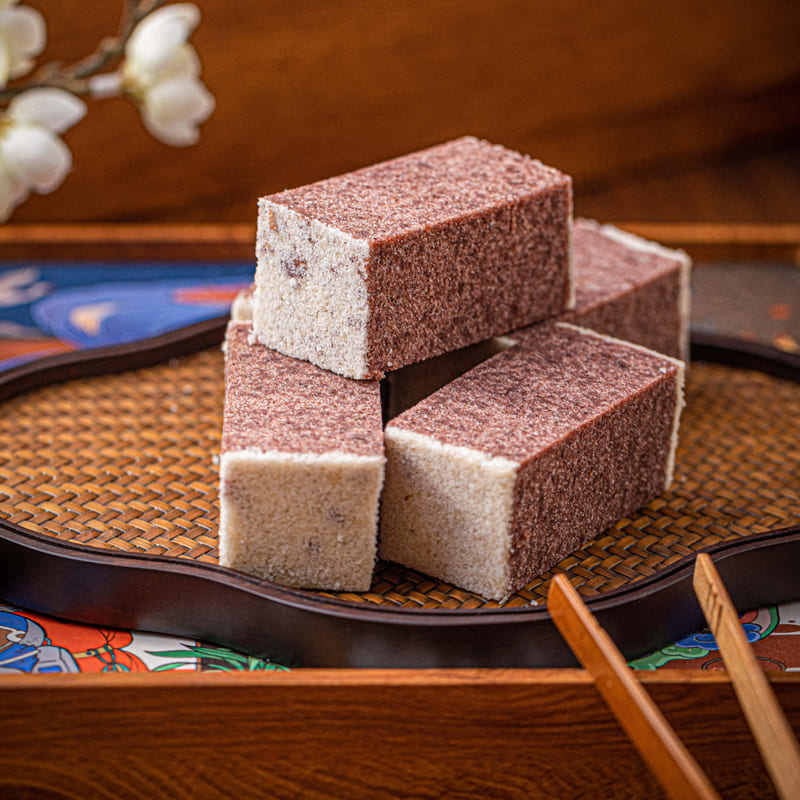 杨先生紫米芡实八珍糕黑米糕点点心小吃杭州特产孕妇食品健康零食