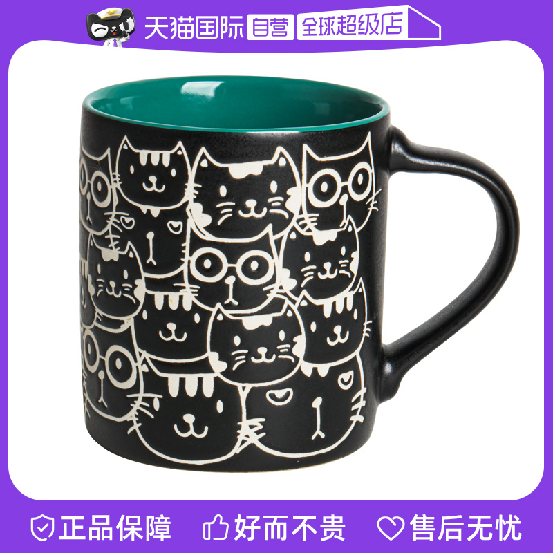 【自营】lucky lychee陶瓷马克杯日式猫咪早餐牛奶茶水杯子咖啡杯
