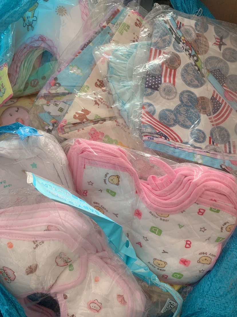 四季款男女宝宝新生儿童婴幼纯棉防水口水巾三角巾围嘴10条装包邮