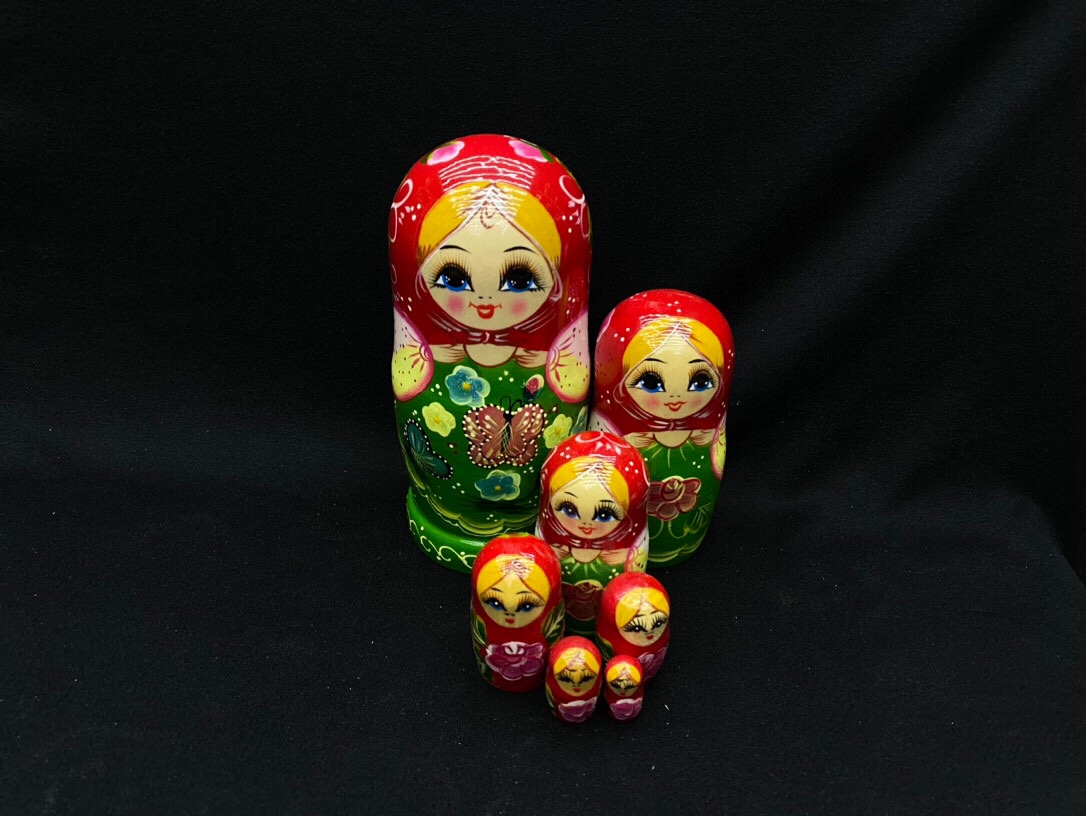 俄罗斯精品套娃手绘七层儿童生日礼物益智玩具
