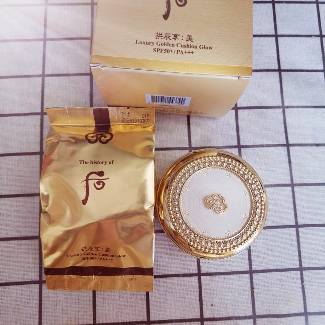 韩国后气垫拱辰享美奢华黄金气垫bb霜粉底液套盒包邮