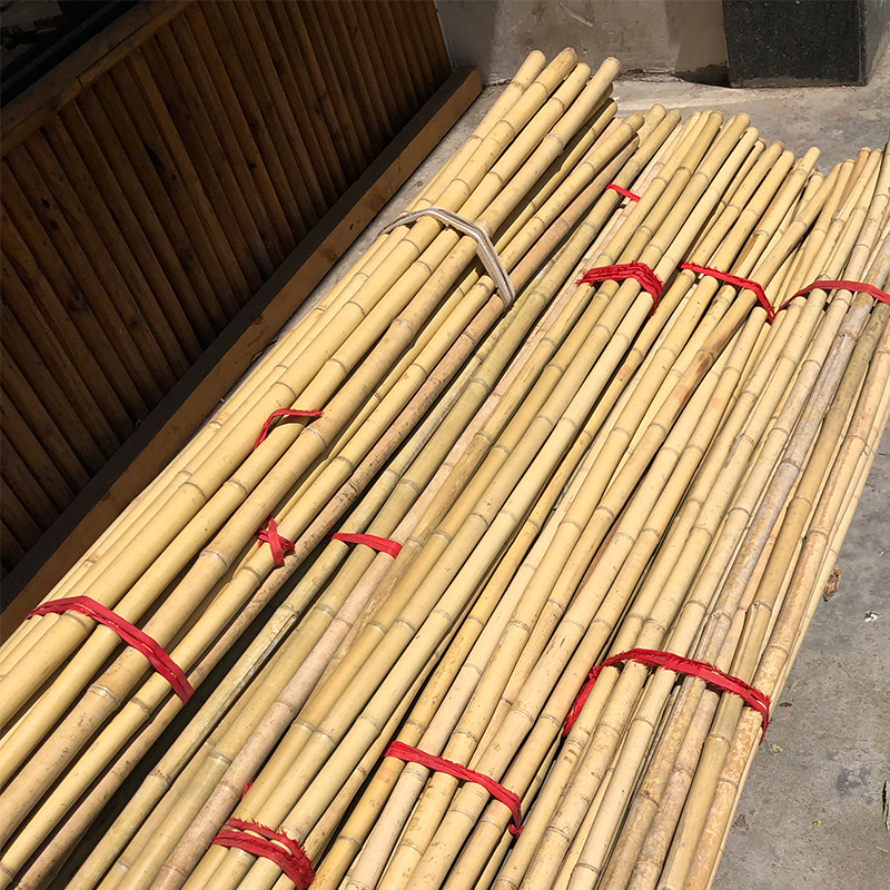 竹篱笆拉网栅栏专用配套立柱竹竿