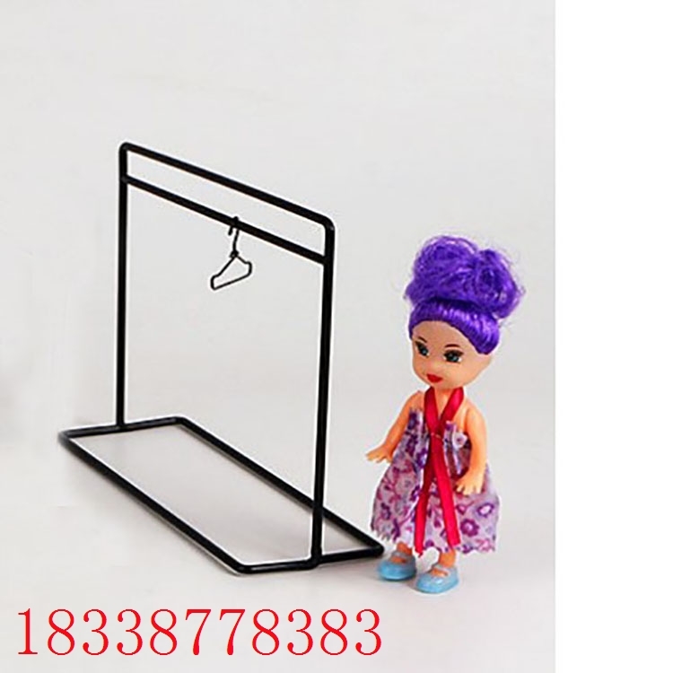 新款创意铁艺人偶玩具娃娃收纳挂衣架 金属工艺品收纳架衣帽杆装