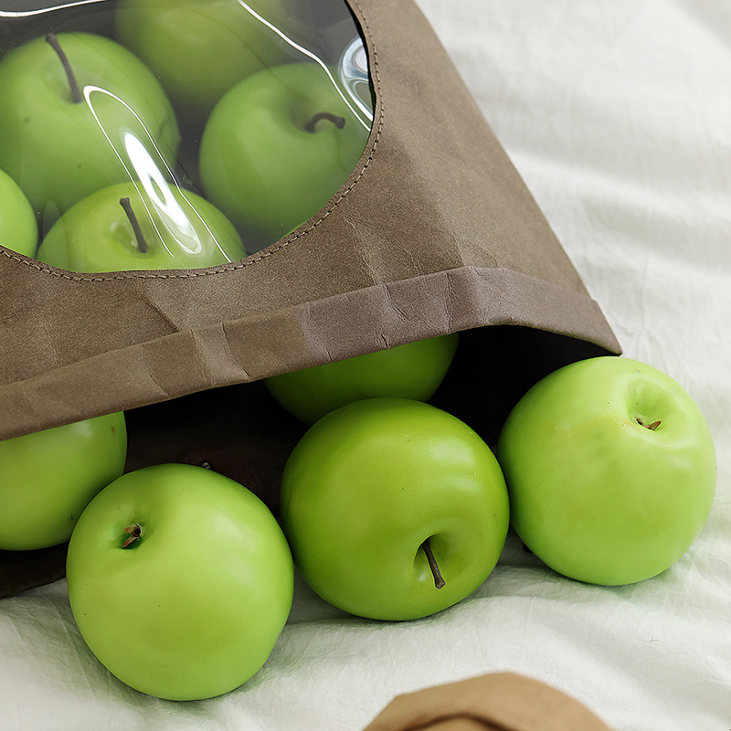 青苹果模型 仿真水果 样板间餐桌果盘装饰品户外野餐摄影拍照道具