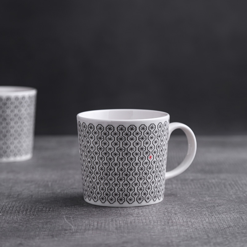 Royal Doulto创意浮雕陶瓷水杯咖啡杯牛奶杯子马克杯家用大容量