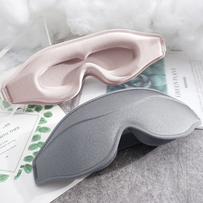 跨境新款3d睡眠眼罩3d眼罩一体式鼻翼透气记忆棉遮光眼罩直供