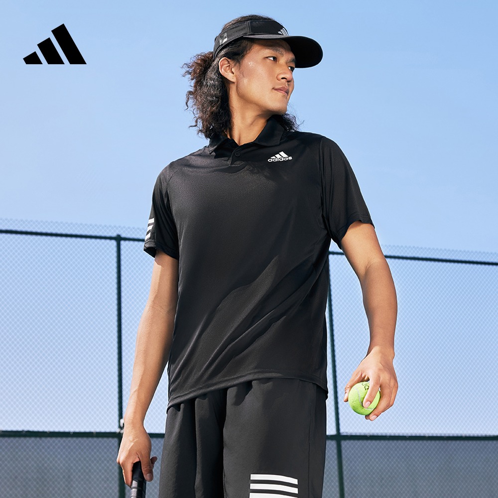 速干舒适网球运动翻领短袖POLO衫男装夏季adidas阿迪达斯官方