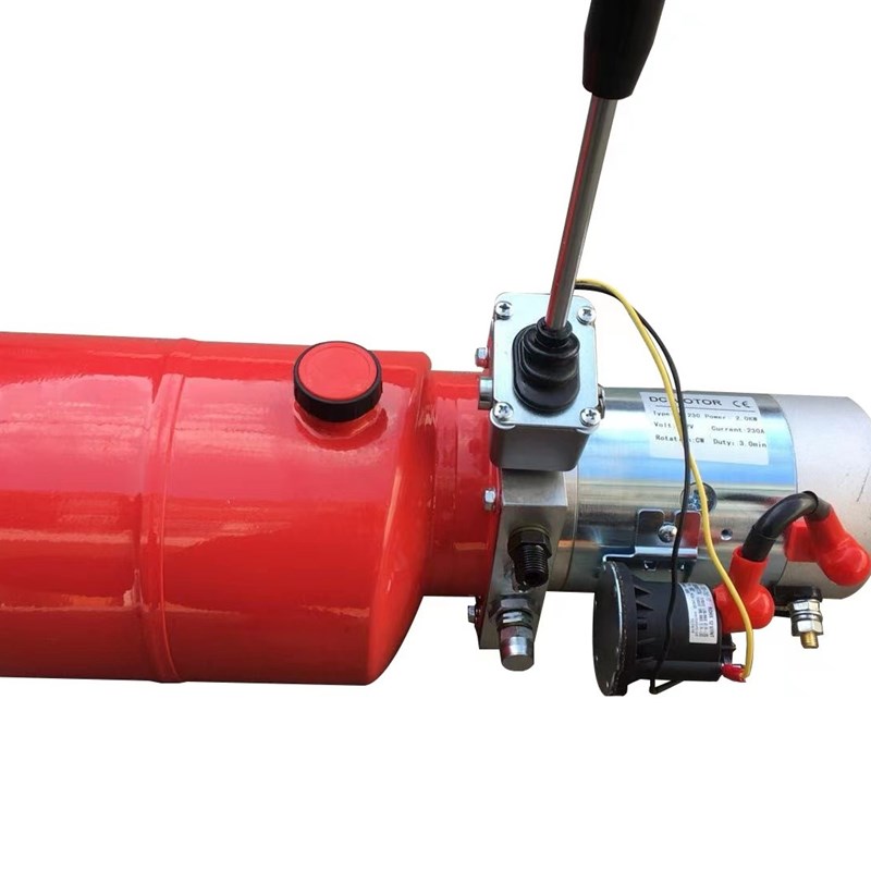 速发动力新款红色启动单元12V24V堆高车叉车双作用站油缸液压油泵