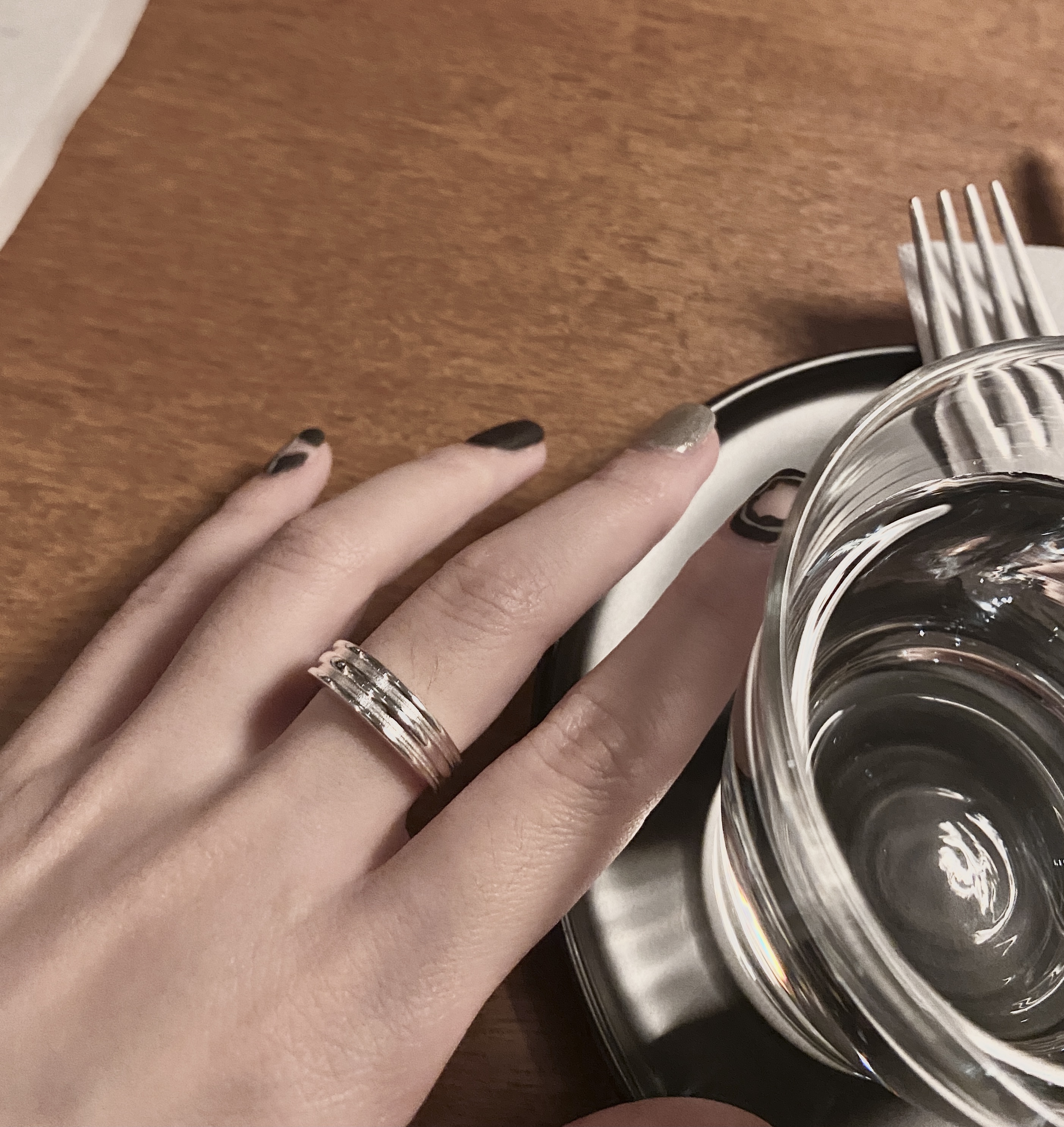 ACHOO / COLDFRAME 花瓶戒指 素圈设计感戒指 品位博主人手一只
