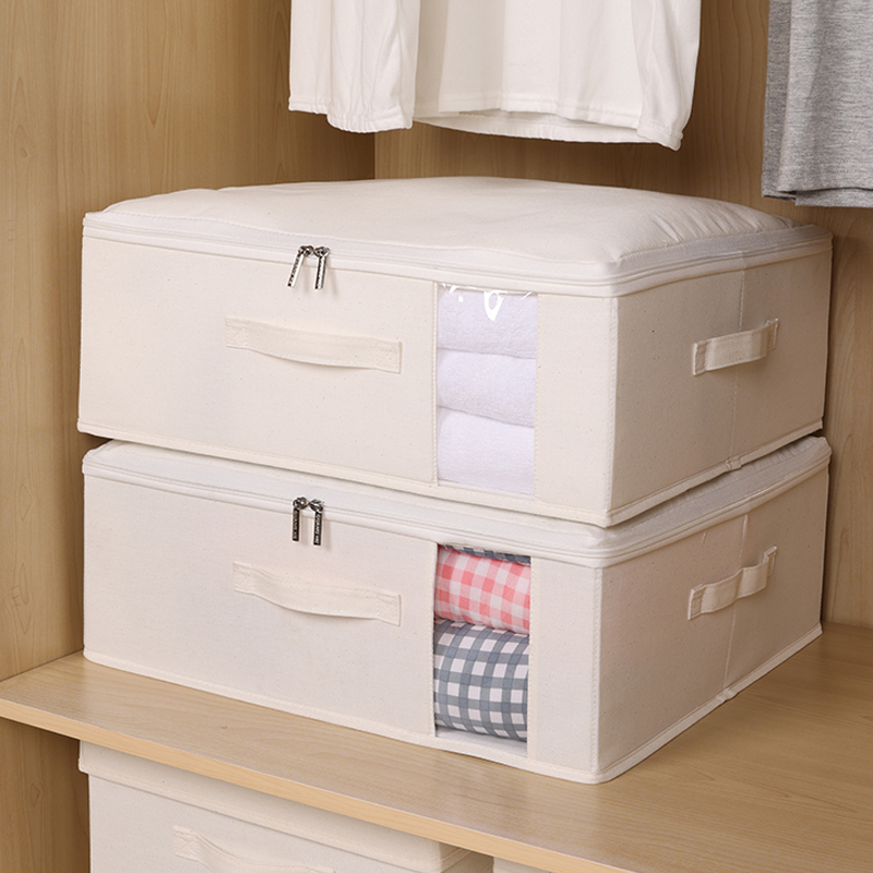 衣服被子收纳箱布艺收纳盒可折叠棉被储物箱衣柜整理箱家用大容量