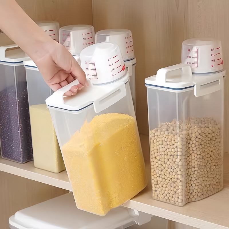 杂粮收纳盒家用五谷粮食储物罐米桶厨房食品储存装豆子塑料密封罐