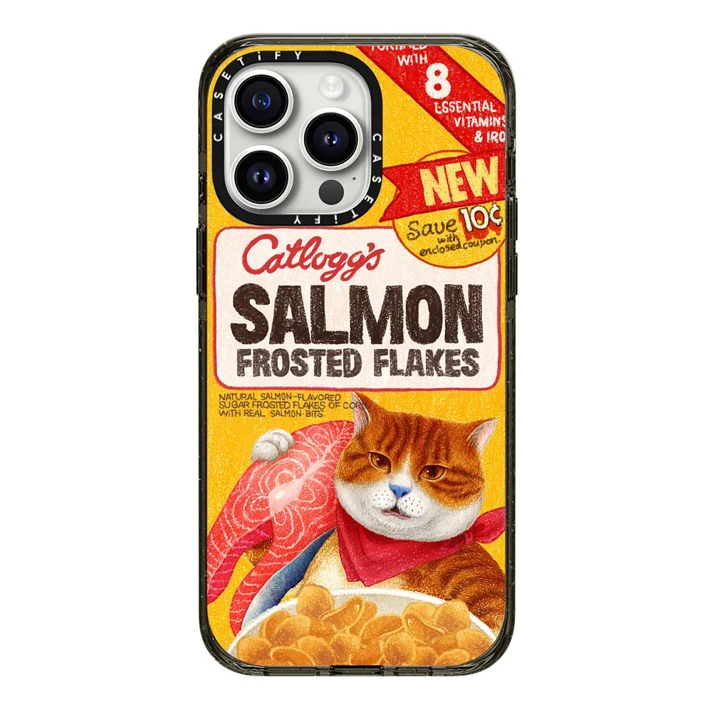 猫猫农场主的鲑鱼casetify适用苹果iPhone15 pro max磁吸手机壳14/13/12华为mate60温馨动漫可爱趣味保护套11