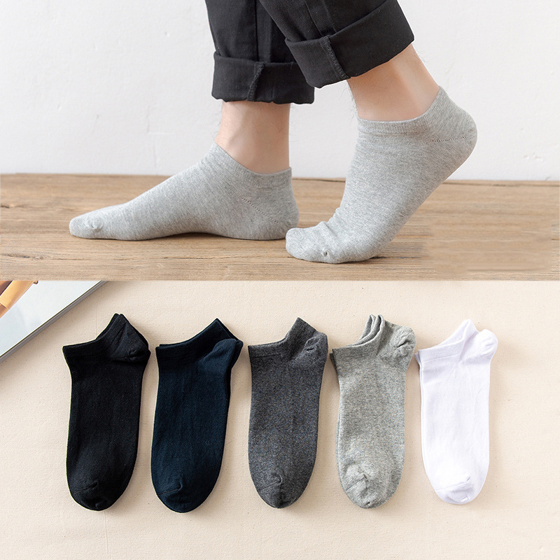 5 Pairs / Pack Men's Bamboo Fiber Socks Short High Quality