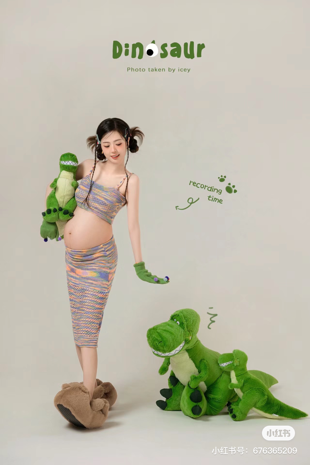 2024孕妇装 摄影服装 摄影服饰 影楼服装 恐龙孕妇装 新年孕妇装