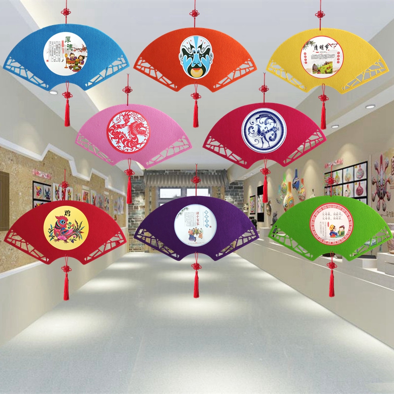 中国风创意吊饰幼儿园学校教室走廊环创空中挂饰商场天花板装饰