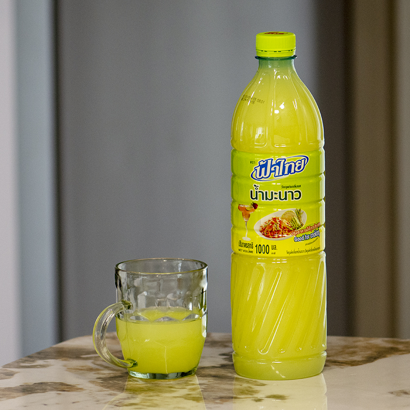 泰国进口酸柑水酸橙汁柠檬醋青柠饮料汁1000ml泰式凉拌醋调料瓶装