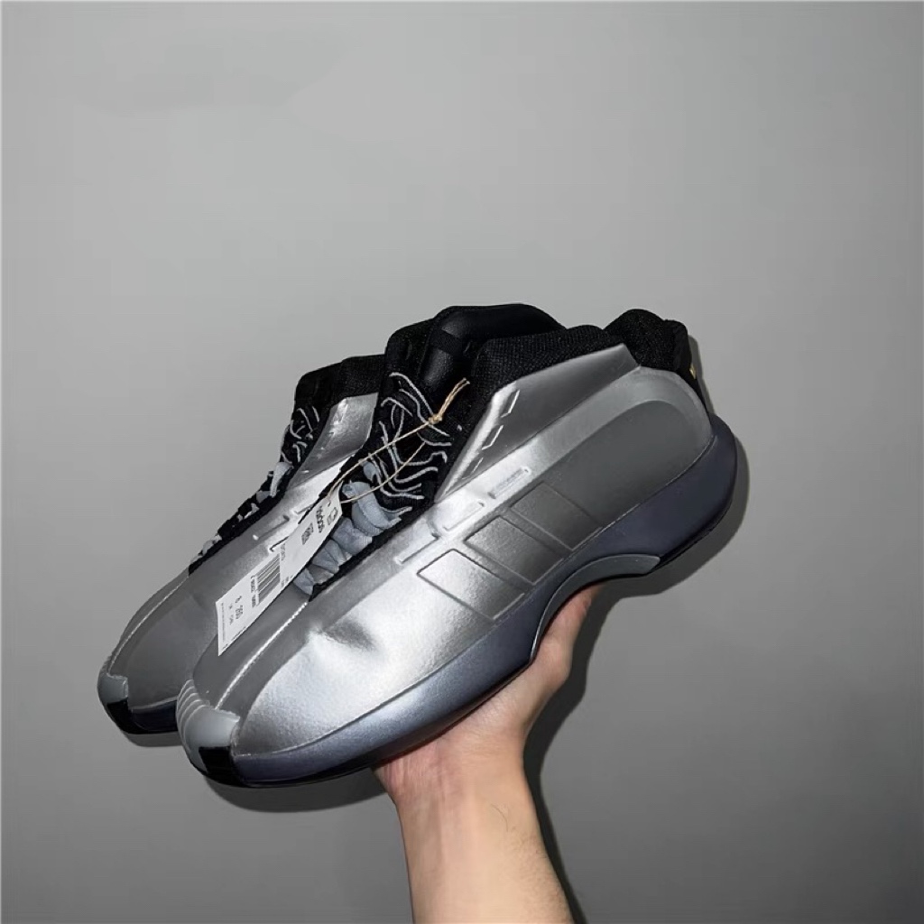 Adidas阿迪达斯 Crazy 1 金属银色复科比TT面包实战篮球鞋 GY2410