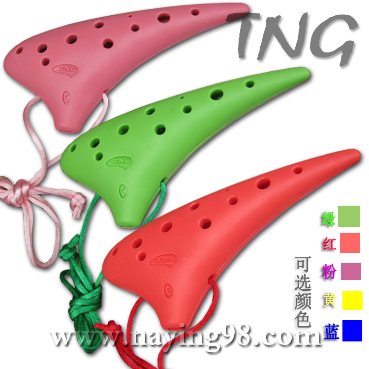 TNG 12孔陶笛高音SC调 中音AC 树脂陶笛 塑胶 塑料 教学陶笛