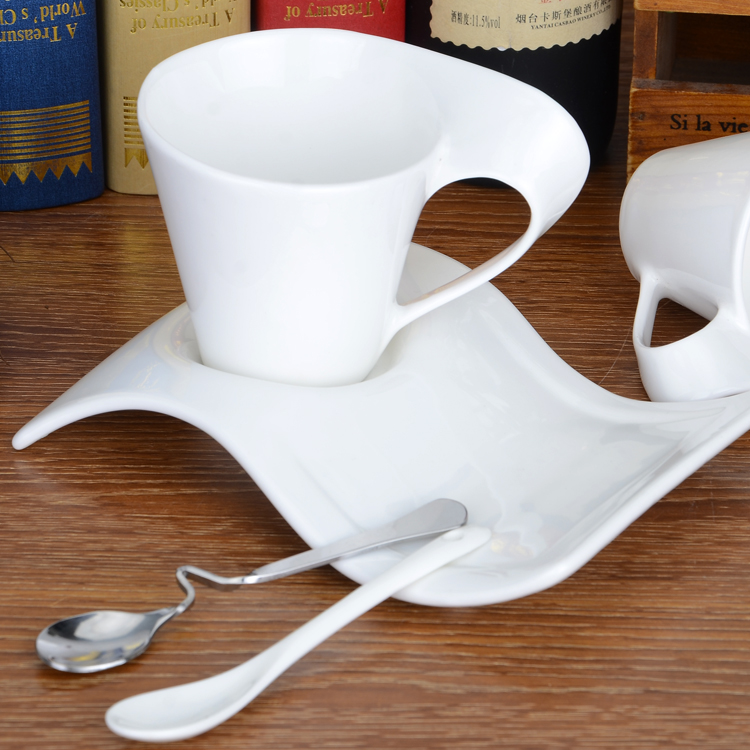 欧式咖啡杯浓缩咖啡杯子陶瓷套装马克杯创意情侣早餐杯纯色牛奶杯