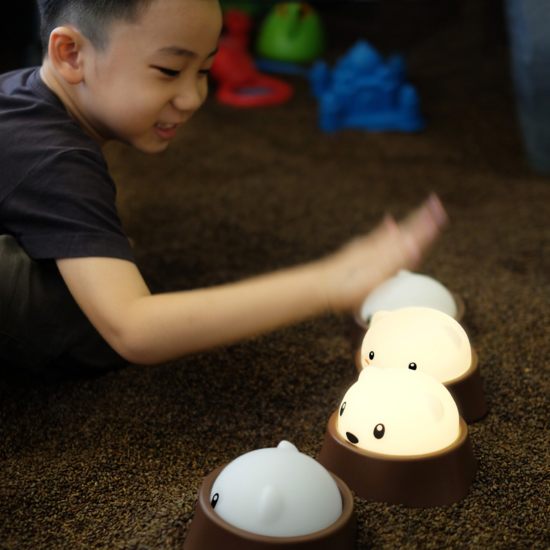 瑕疵特价 MUID觅逗地鼠夜灯创意LED儿童可爱柔光台床头灯
