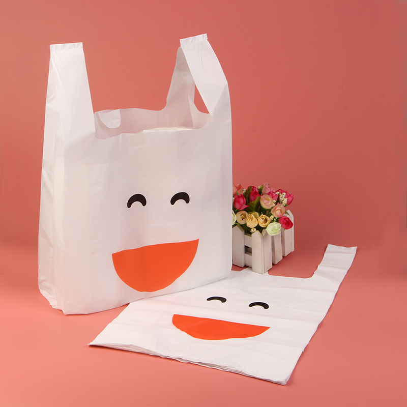 外卖一次性打包袋定做食品手提塑料袋子背心方便袋批发印刷logo白