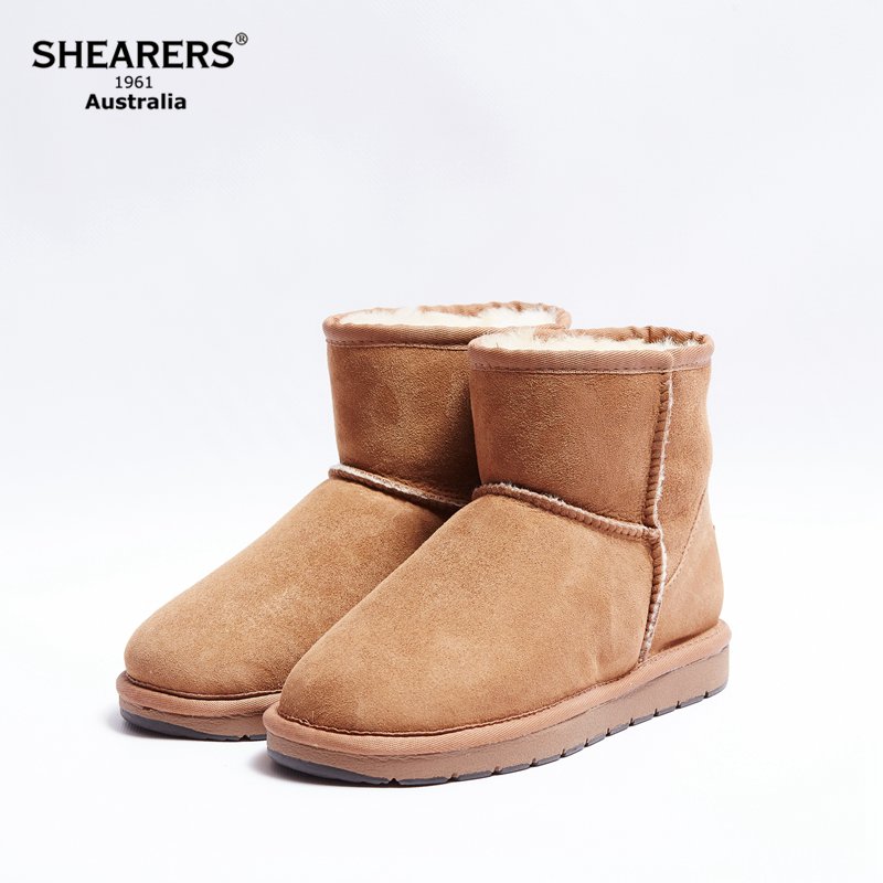 澳洲代购正品SHEARERS皮毛一体儿童雪地靴基本款冬季安全保暖鞋